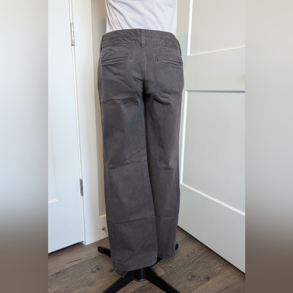 Ann Taylor Loft Womens Pants Size 2 Trouser Chinos Dark Brown Neutral Soft EUC - Picture 2 of 6